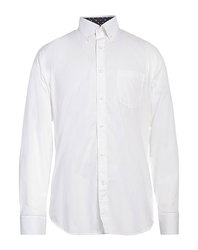 PAUL & SHARK Solid colour shirt YACHTING BIANCO 100% Cotton