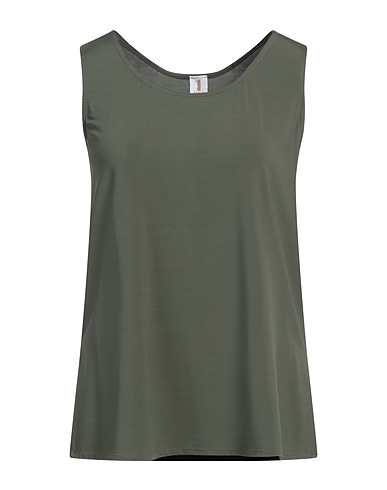 1-ONE Tanktop Militärgrün 93% Viskose, 7% Elastan