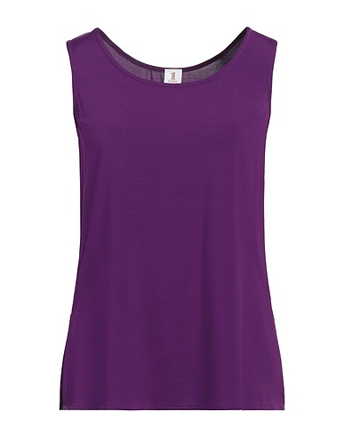 1-ONE Tank top Purple 93% Viscose, 7% Elastane