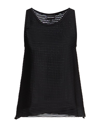 EMPORIO ARMANI Top NERO 92% Polyester, 8% Elastane
