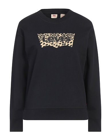 LEVI'S Hooded track jacket  Black 100% Cotton