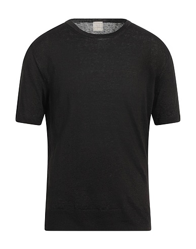 120% LINO Sweater Dark brown 100% Linen