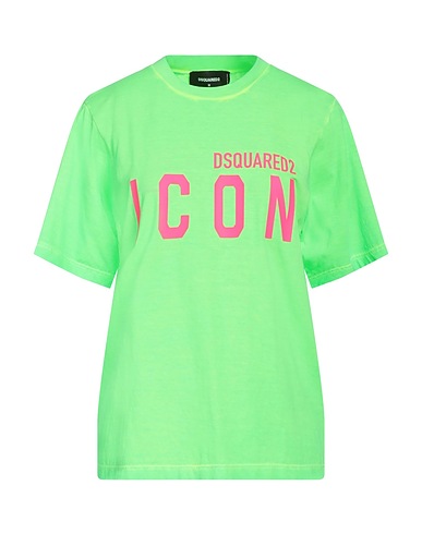 DSQUARED2 T-shirt Light green 100% Cotton, Elastane