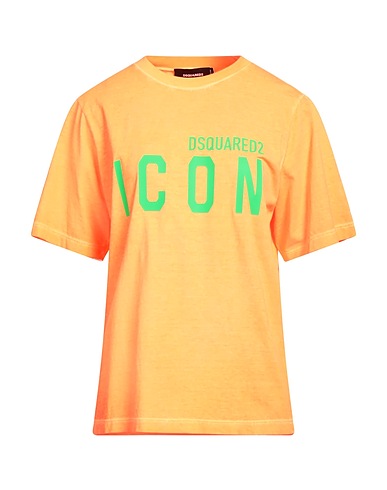 DSQUARED2 T-shirt Arancione 100% Cotone, Elastan