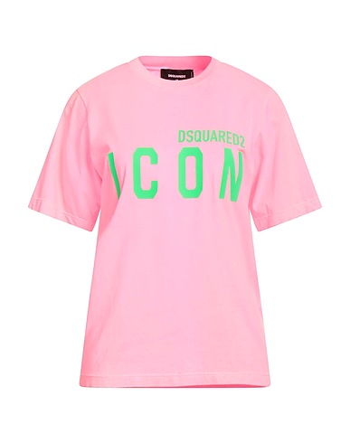 DSQUARED2 T-shirt Pink 100% Cotton, Elastane