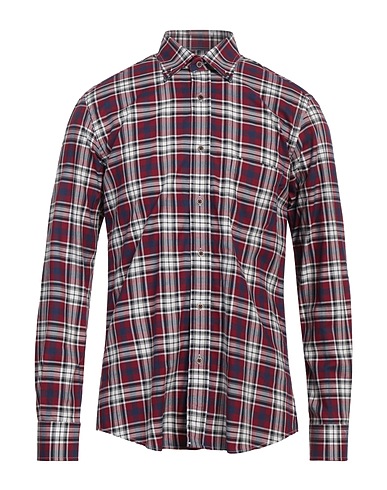 LIZA Checked shirt Burgundy 100% Cotton