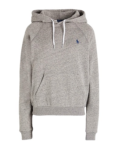 POLO RALPH LAUREN スウェット Shrunken Fit Fleece Hoodie
 グレー コットン 100%