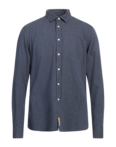 B.D.BAGGIES Solid colour shirt Slate blue 100% Cotton
