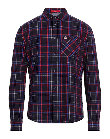 TOMMY JEANS Camicia a quadri Blu notte 100% Cotone