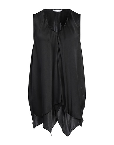 HIGH Silk top Black 100% Silk