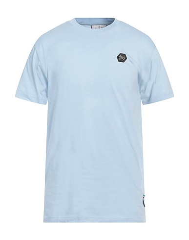 PHILIPP PLEIN T-shirt Μπλε του ουρανού 100% Βαμβάκι