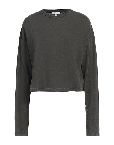 AGOLDE Basic T-Shirt Braungrau 100% Baumwolle
