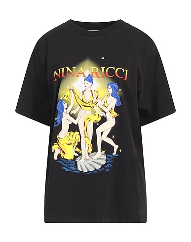 NINA RICCI T-shirt Black 100% Cotton
