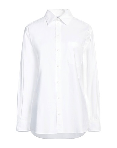 MOSCHINO Shirts White 94% Cotton, 6% Elastane