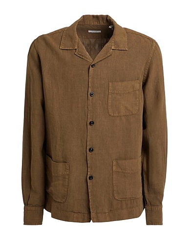 BOGLIOLI Linen shirt Khaki 100% Linen