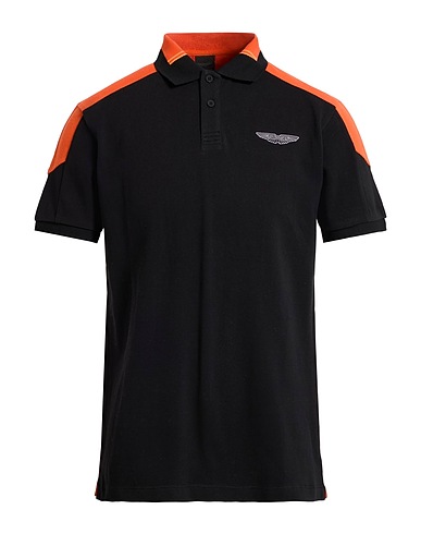 HACKETT Polo shirt Black 100% Cotton