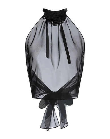 DOLCE&GABBANA Top Black 90% Silk, 10% Polyester