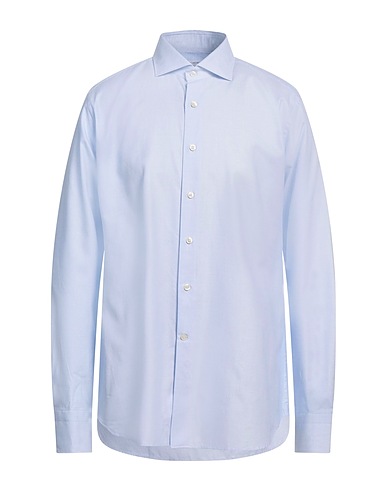 CALIBAN Chemise à carreaux Bleu ciel 100% Coton