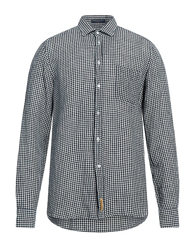 B.D.BAGGIES Kariertes Hemd Marineblau 100% Leinen