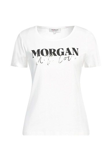 MORGAN DE TOI T-Shirt Weiß 50% Modal, 50% Baumwolle