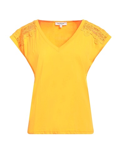 MORGAN DE TOI T-shirt Orange 100% Cotton, Polyester