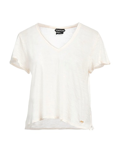 TOM FORD T-shirt Ivory 68% Cotton, 32% Polyester