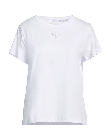 PINKO Basic T-shirt DENIM White 100% Cotton