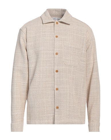 SAMSØE Φ SAMSØE Shirts Beige 68% Cotton, 27% Polyester, 5% Other Fibres
