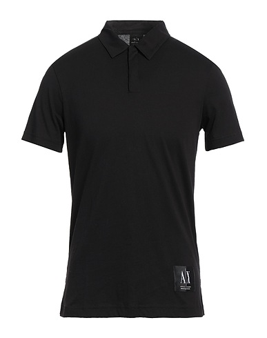 ARMANI EXCHANGE ポロシャツ ブラック コットン 100%