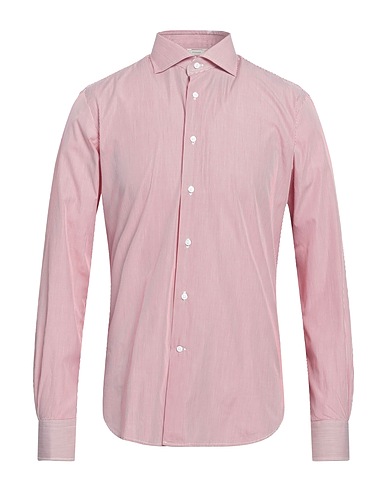 DEL SIENA Striped shirt Brick 100% Cotton