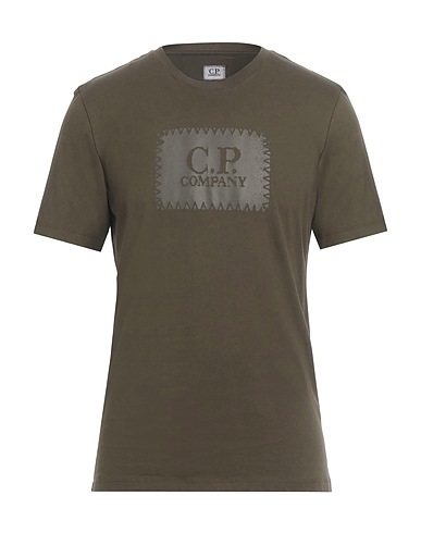 C.P. COMPANY T-Shirt Militärgrün 100% Baumwolle