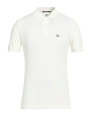 C.P. COMPANY Polo shirt BIANCO 95% Cotton, 5% Elastane