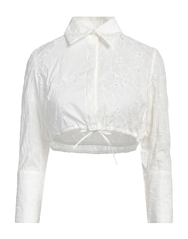 FORTE DEI MARMI COUTURE Solid colour shirts & blouses White 100% Cotton