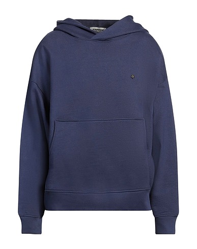 A PAPER KID Hooded track jacket  Blue 100% Cotton