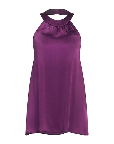 1-ONE Top Plum 75% Acetate, 25% Silk