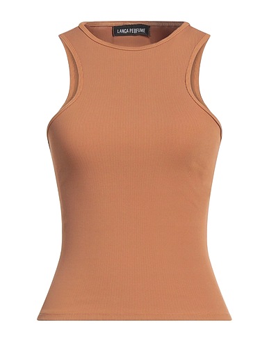 LANÇA PERFUME Canotta Cammello 90% Poliammide, 10% Elastan
