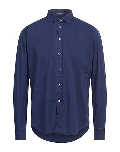 B.D.BAGGIES Solid colour shirt Midnight blue 97% Cotton, 3% Elastane