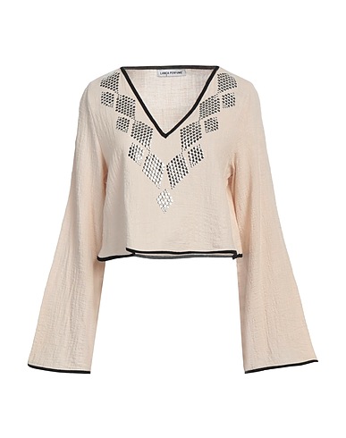 LANÇA PERFUME Top Beige 100% Cotone