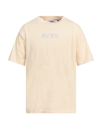 GCDS T-shirt Beige 100% Cotton