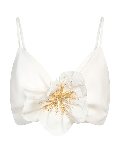 LANÇA PERFUME Top Elfenbein 68% Polyester, 28% Viskose, 4% Elastan