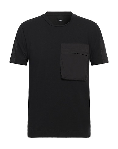 DUNO T-shirt Nero 96% Cotone, 4% Elastan