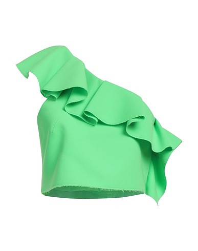 MSGM Top Green 84% Polyester, 10% Viscose, 6% Elastane