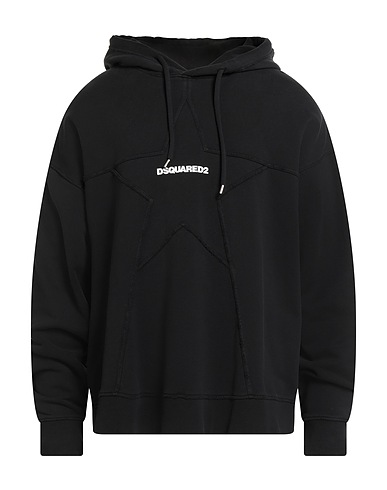 DSQUARED2 Hoodie Schwarz 100% Baumwolle