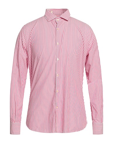BROOKSFIELD Striped shirt Magenta 100% Cotton