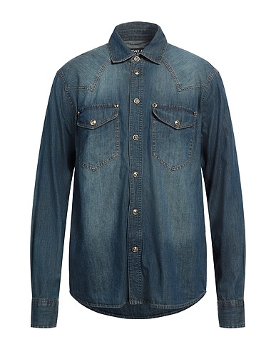 VERSACE JEANS COUTURE Denim shirt Blue 100% Cotton