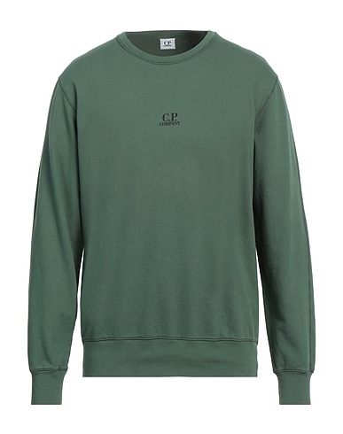 C.P. COMPANY Felpa Verde militare 100% Cotone