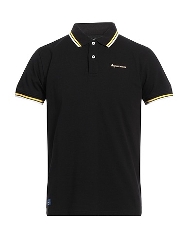 AQUASCUTUM ACTIVE Poloshirt Schwarz 100% Baumwolle