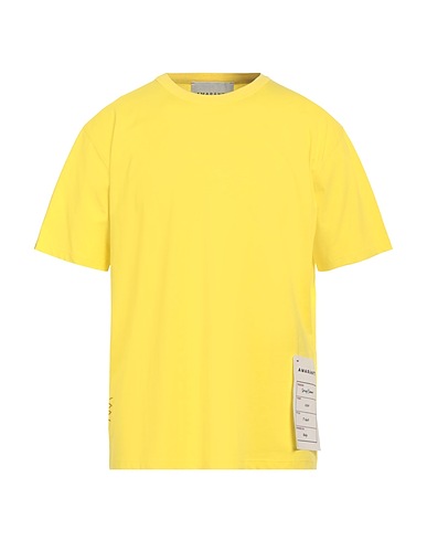 AMARANTO T-shirt Giallo 100% Cotone, Elastan