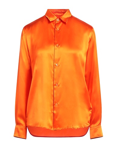 AMI ALEXANDRE MATTIUSSI Silk shirts & blouses Orange 100% Silk
