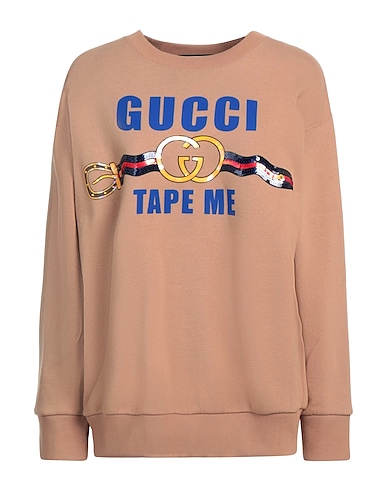 GUCCI Sweatshirt Camel 100% Cotton, Polyester